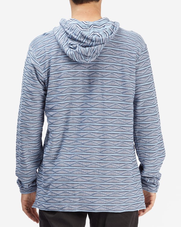 Billabong Flecker Lite Pullover Hoodie Denim | KXNPBY-639
