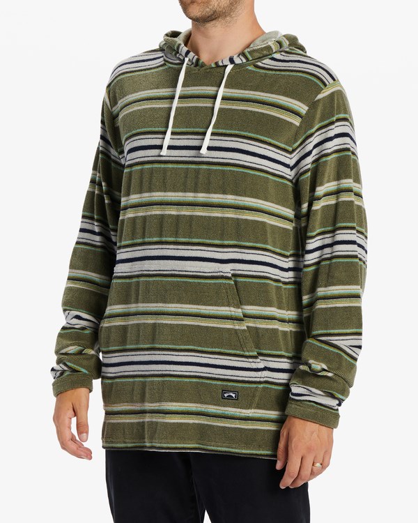 Billabong Flecker Pullover Hoodie Sage | QMHKWP-639