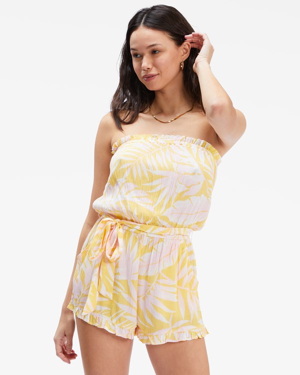 Billabong Flower Days Romper Sunburst | RXHWOC-506