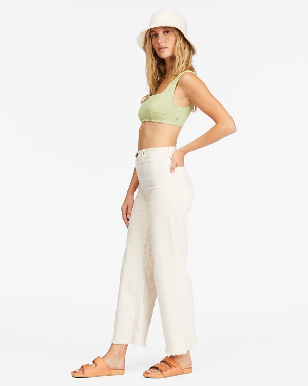 Billabong Free Fall High-Pasem Pants Bílé | ACEPNT-267