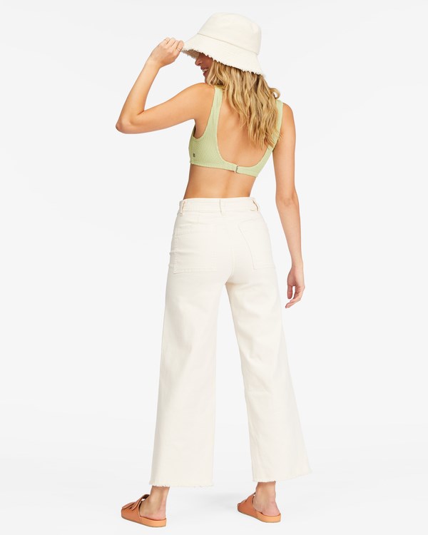 Billabong Free Fall High-Pasem Pants Bílé | ACEPNT-267