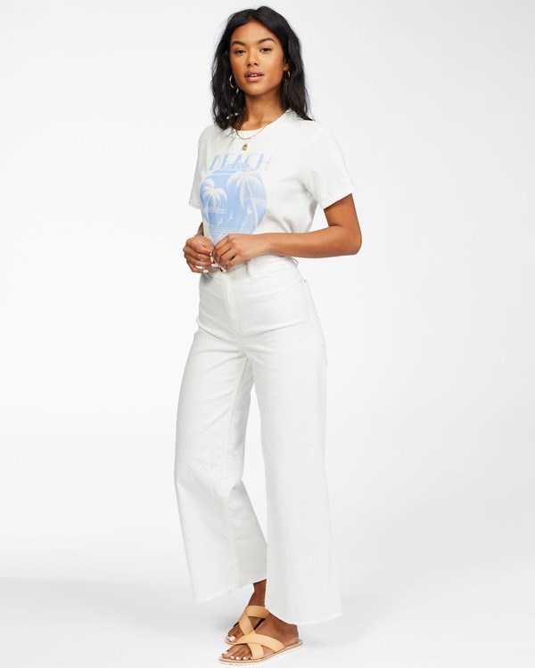 Billabong Free Fall High-Pasem Pants Salt Crystal | NTXGCV-203