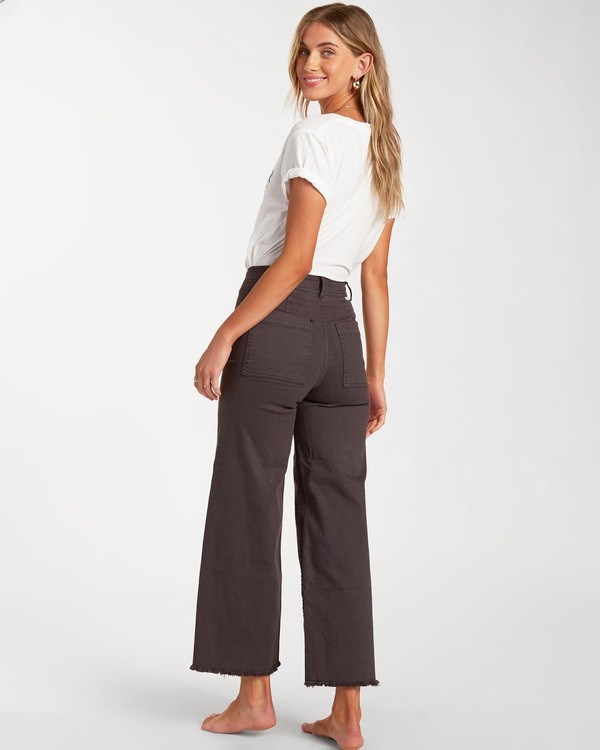 Billabong Free Fall High-Pasem Pants Černé | JBIKMX-437
