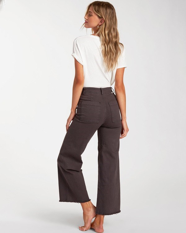 Billabong Free Fall High-Pasem Pants Černé | JBIKMX-437