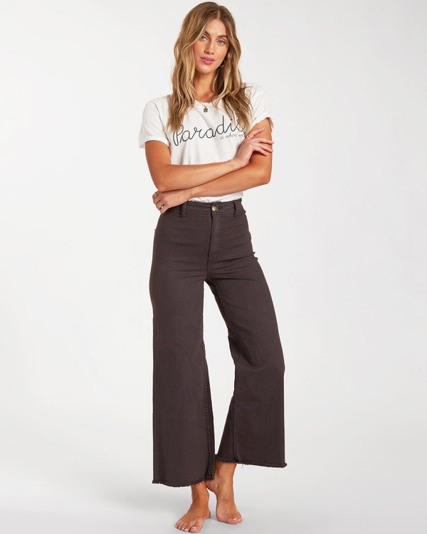 Billabong Free Fall High-Pasem Pants Černé | JBIKMX-437