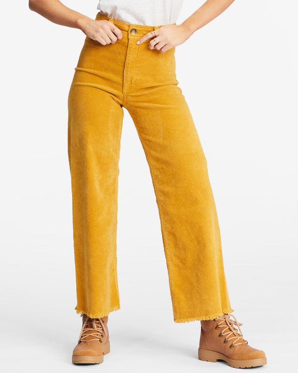 Billabong Free Fall Široké-Leg Pants Golden Spice | PJHGKD-438