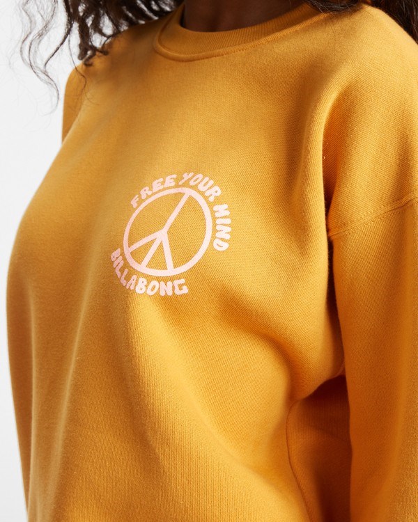 Billabong Free Your Mind Crewneck Sweatshirt Zlaté | FQNRGU-610