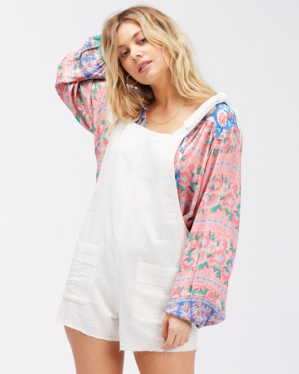 Billabong Girl On The Run Krátké Romper Salt Crystal | JIONUZ-860