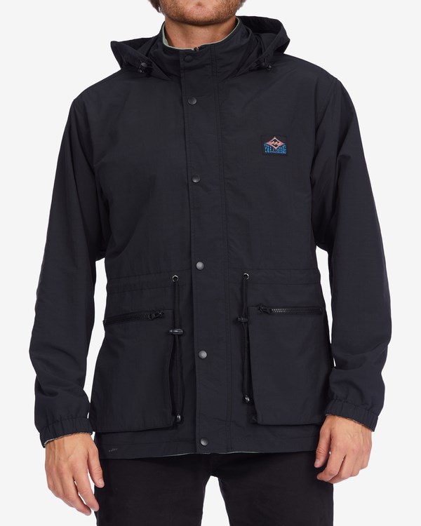 Billabong Gnar Reversible S Kapucí Jacket Černé | WKIJRN-842