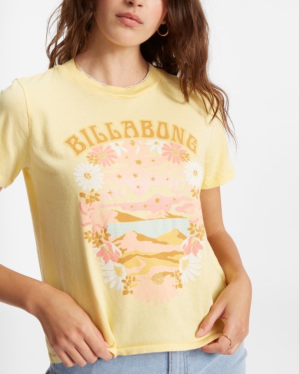 Billabong Go Your Own Way Rockers T-Shirt Pineapple | FCAVZW-214