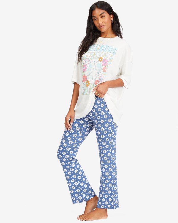 Billabong Going High Stretchy Knit Flared Pants Indi | MKSUNW-598
