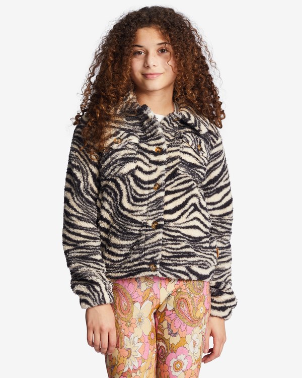 Billabong Grafton Button-Up Sherpa Fleece Jacket Černé | IFTGCU-125
