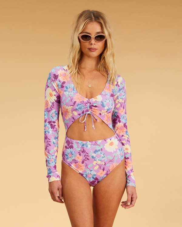 Billabong Halleys Garden Long Sleeve Swimsuit Multi | XLJPRH-592