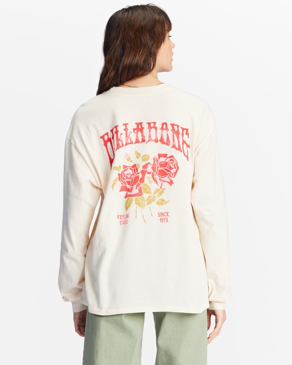 Billabong Handle With Care Long Sleeve Grafická Boyfriend T-Shirt Bílé | LDICVR-089