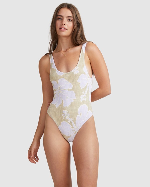 Billabong Haveli Bay Tanker One-Piece Swim Hemp | KJOPSL-031