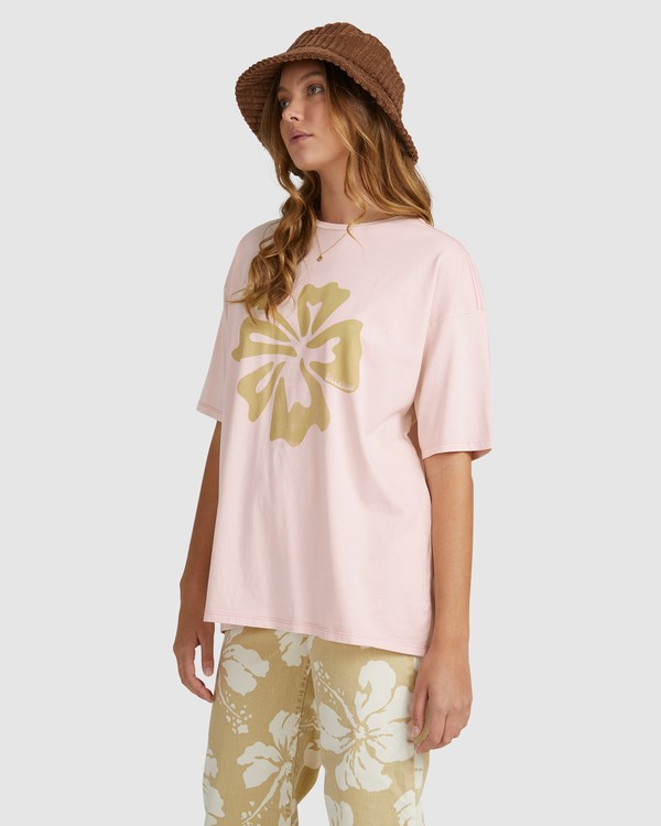 Billabong Hawaii Dreaming Boyfriend T-Shirt Růžové | YPMOJI-936