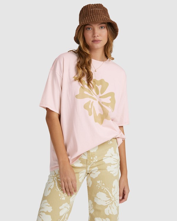 Billabong Hawaii Dreaming Boyfriend T-Shirt Růžové | YPMOJI-936