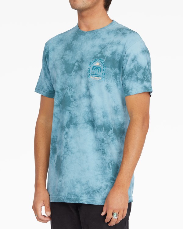 Billabong Heat Tie-Dye Krátké Sleeve T-Shirt Marine | FEPJSN-284