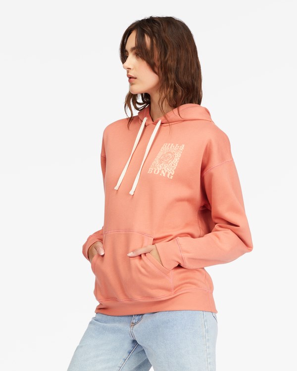 Billabong Here To Stay Grafická Hoodie Terracotta | GKPASR-276