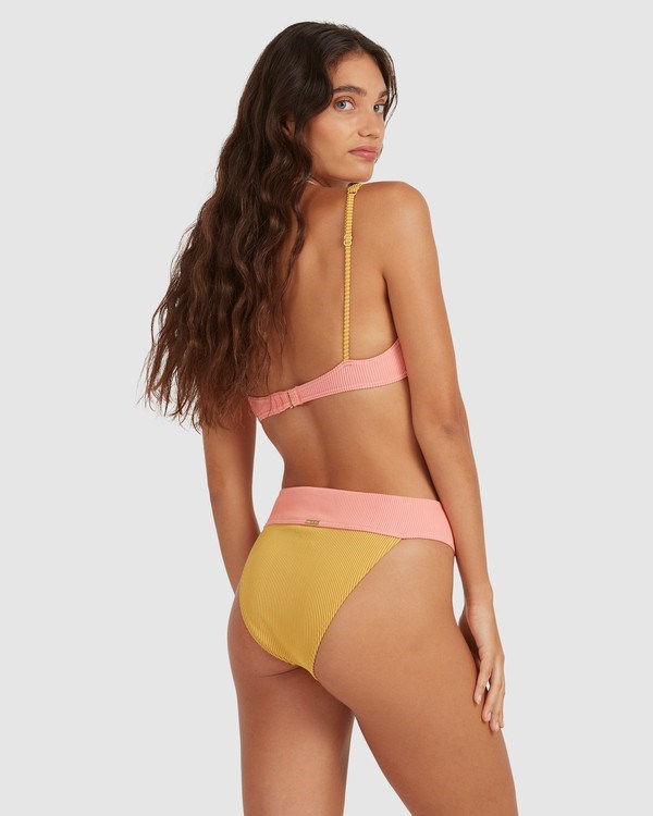 Billabong Hi Life Paneled Bra Bikiny Top Sunburst | YICVAH-973