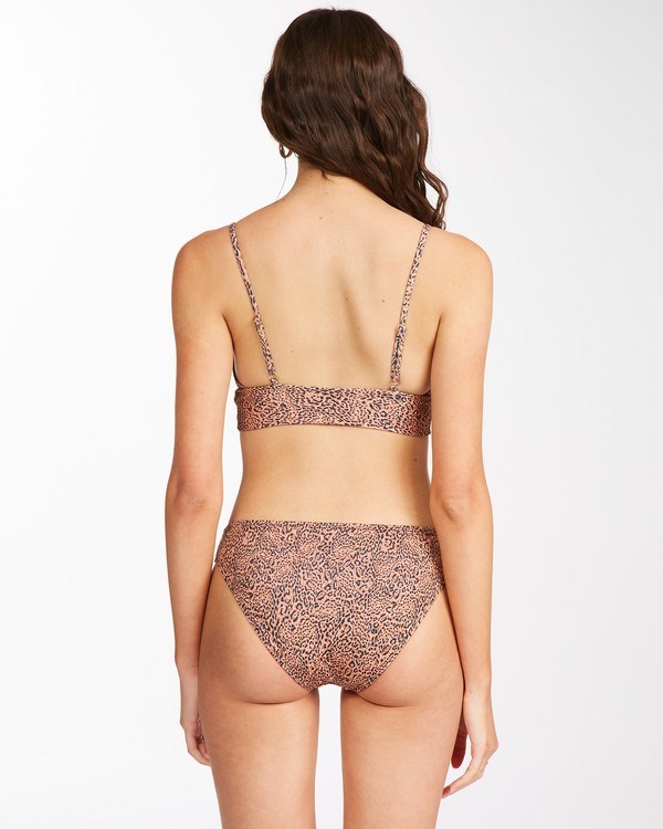 Billabong Hidden Shore V-Neck Bikiny Top Toffee | QISUCM-098