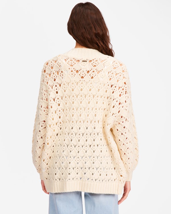 Billabong Hideaway Open Front Cardigan Svetrové Bílé | TYMBCH-287