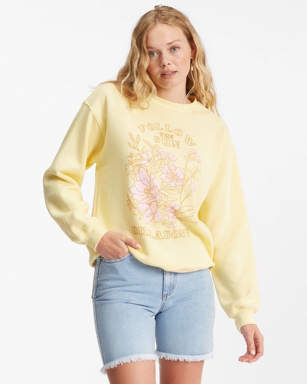 Billabong Home Sweet Home Crewneck Sweatshirt Pineapple | VGYRIS-835