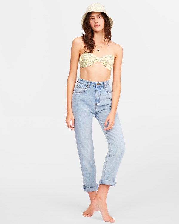 Billabong I Got It High Waisted Denim Pants Indigo | FPDLSN-964