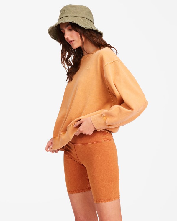 Billabong Ideal Crewneck Sweatshirt Toffee | XSDZTP-203