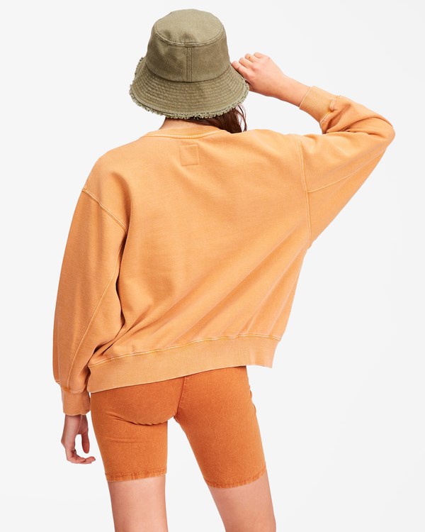 Billabong Ideal Crewneck Sweatshirt Toffee | XSDZTP-203