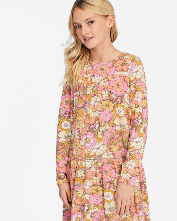 Billabong In The Wild Long Sleeve Mini Šaty Čokolády | JXOEMG-278