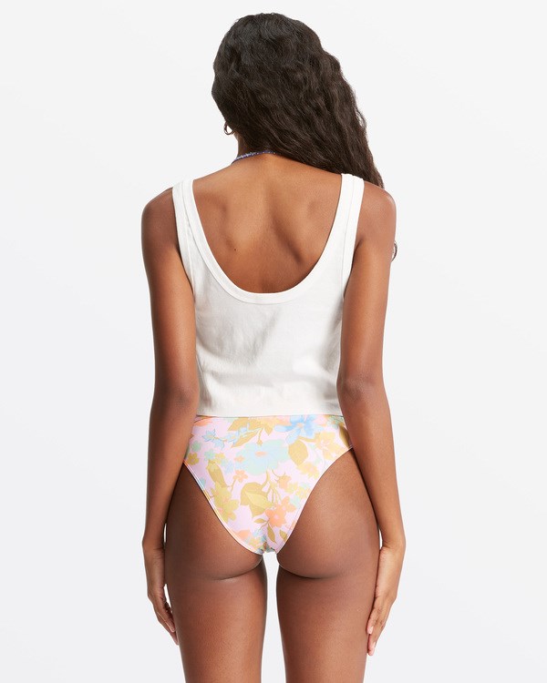 Billabong Island Flower Tank Top Salt Crystal | OCPNJD-908