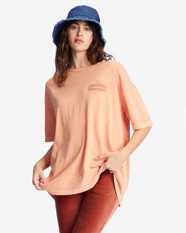 Billabong It\'s A Trip Oversized Grafická Boyfriend T-Shirt Canyon Sunset | FXVYGR-438