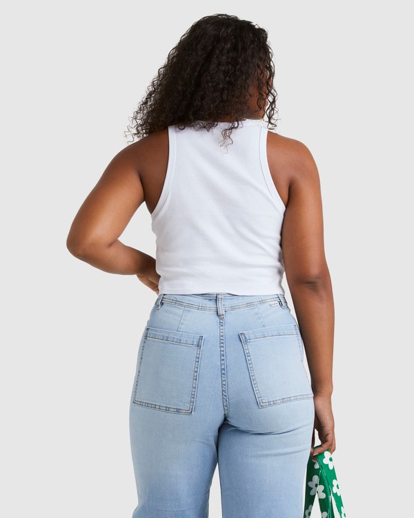 Billabong Jessie Tank Top Bílé | PBOVXQ-123