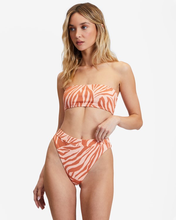 Billabong Jungle Town High Maya Bikiny Bottoms Coconut | BROGHZ-658