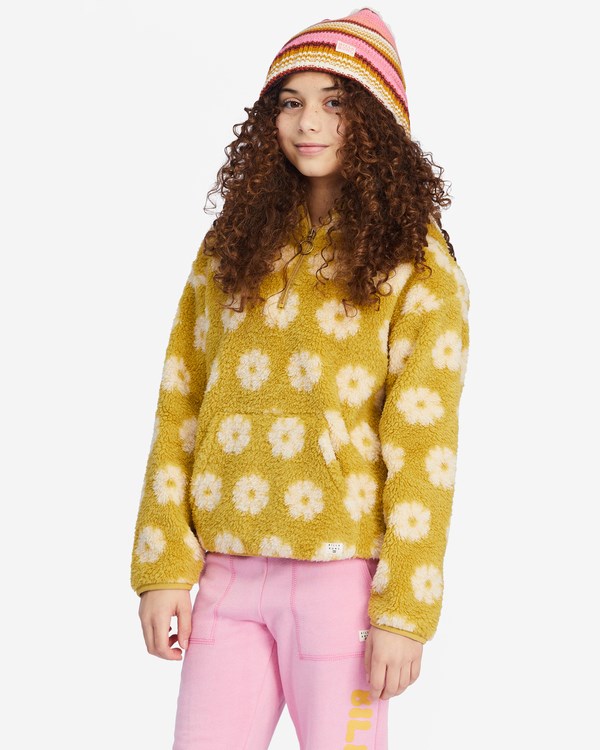 Billabong Just In Time Half-Zip Pullover Sweatshirt Zelene | OFSEZW-958