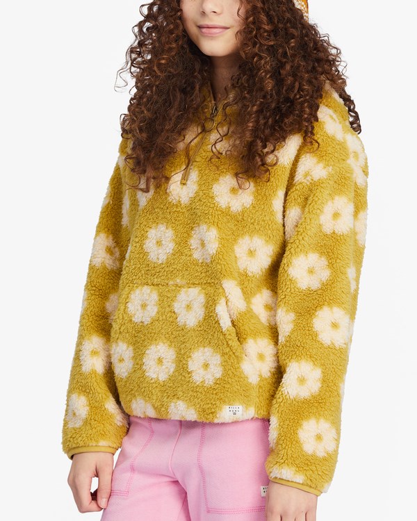 Billabong Just In Time Half-Zip Pullover Sweatshirt Zelene | OFSEZW-958