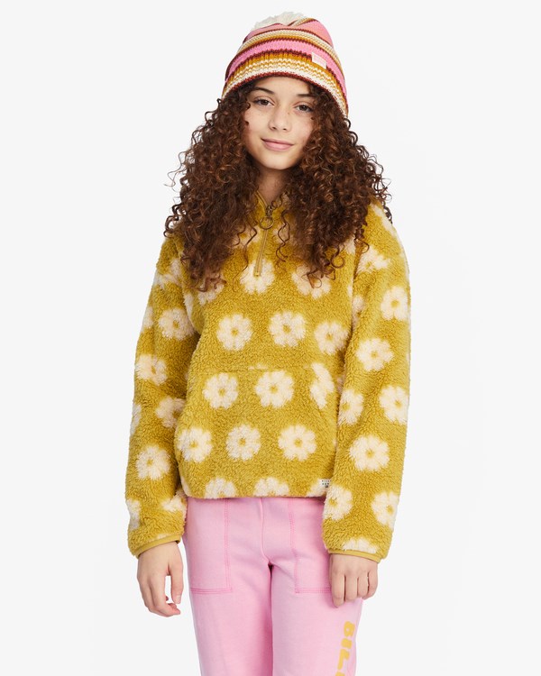 Billabong Just In Time Half-Zip Pullover Sweatshirt Zelene | OFSEZW-958