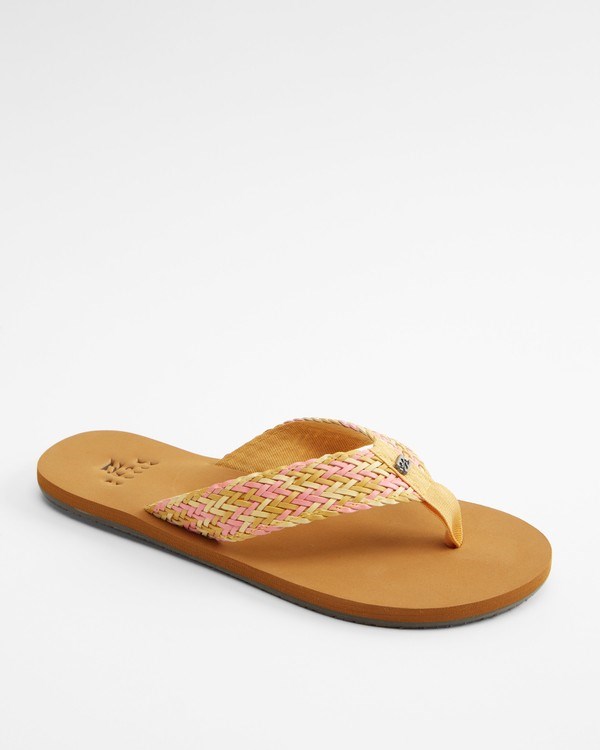 Billabong Kai Braided Sandals Golden Dream | XNYUZT-810