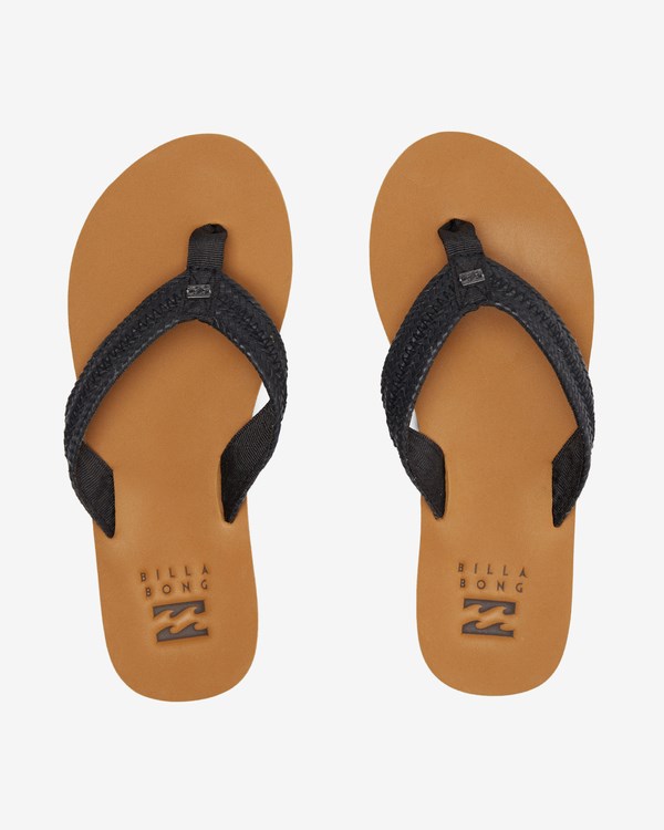 Billabong Kai Braided Sandals Černé | NTSDKW-824