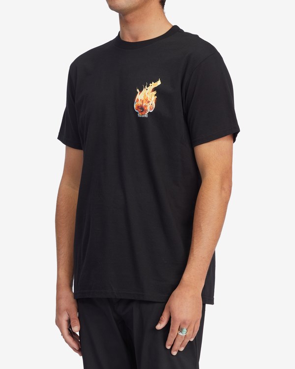 Billabong Kamea Burn Krátké Sleeve T-Shirt Černé | FZLVMD-528