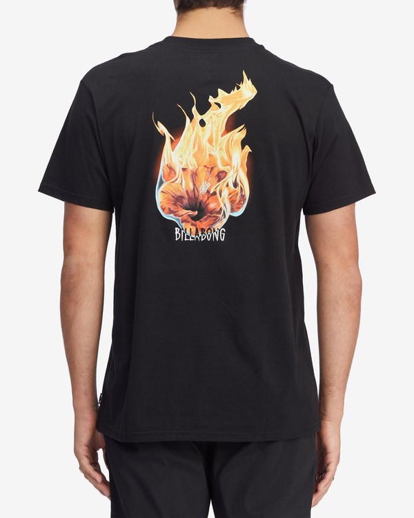 Billabong Kamea Burn Krátké Sleeve T-Shirt Černé | FZLVMD-528