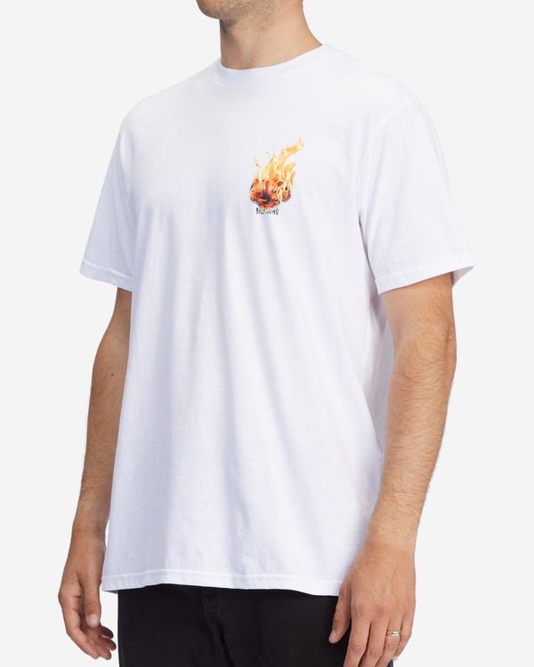 Billabong Kamea Burn Krátké Sleeve T-Shirt Bílé | NHCLAT-259