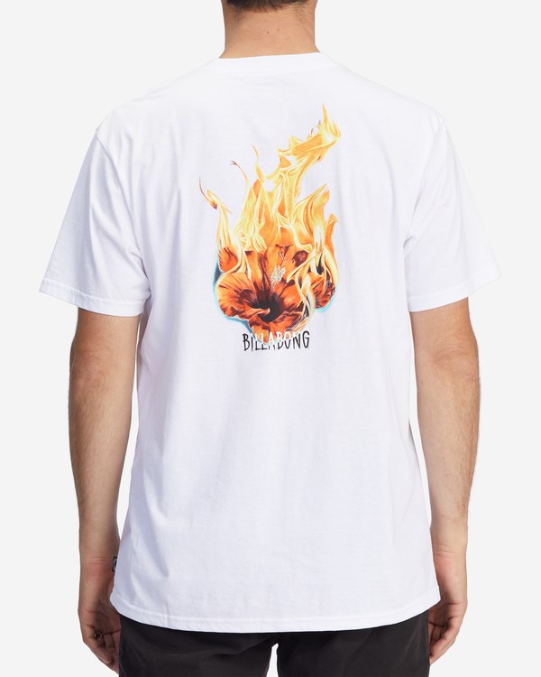 Billabong Kamea Burn Krátké Sleeve T-Shirt Bílé | NHCLAT-259