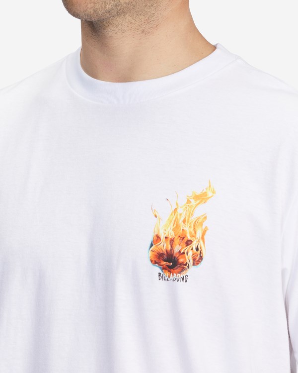 Billabong Kamea Burn Krátké Sleeve T-Shirt Bílé | NHCLAT-259