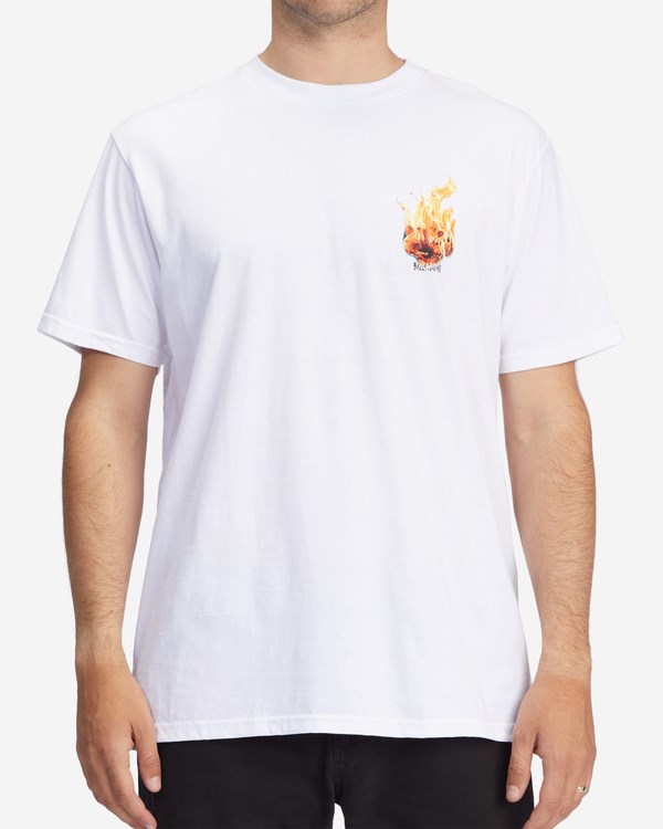 Billabong Kamea Burn Krátké Sleeve T-Shirt Bílé | NHCLAT-259