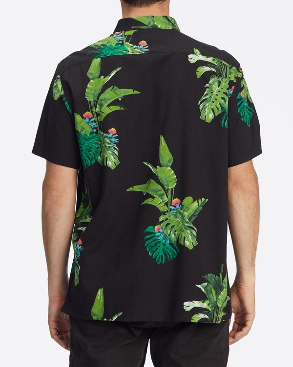 Billabong Kamea Jungle Krátké Sleeve Shirt Černé | GADTJR-571