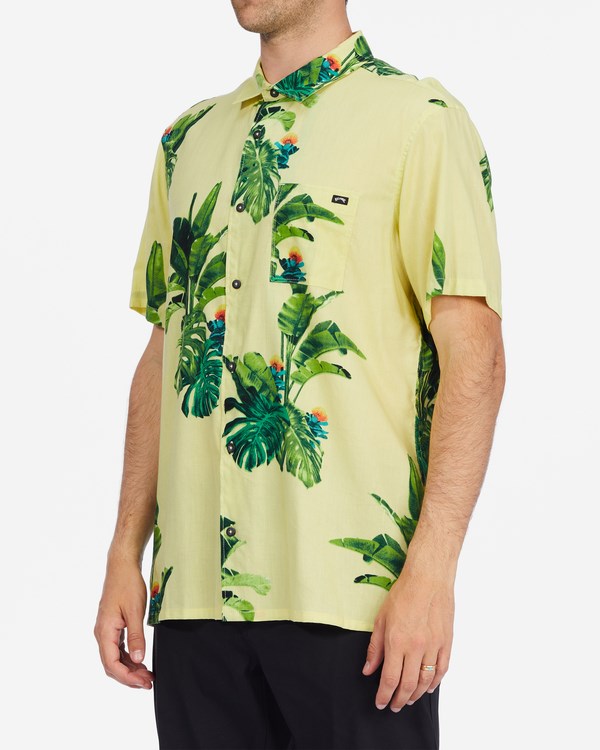Billabong Kamea Jungle Krátké Sleeve Shirt Žluté | MZPBTL-719