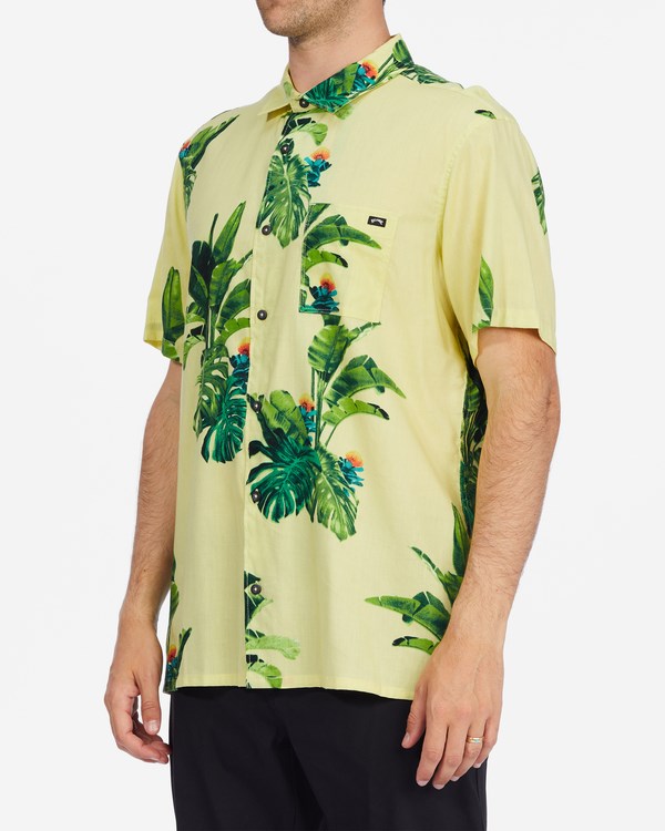 Billabong Kamea Jungle Krátké Sleeve Shirt Žluté | MZPBTL-719