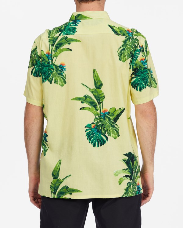 Billabong Kamea Jungle Krátké Sleeve Shirt Žluté | MZPBTL-719